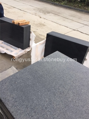 G654芝麻黑烧面水洗图片, G654芝麻黑烧面水洗产品图片 - 福建荣誉石材